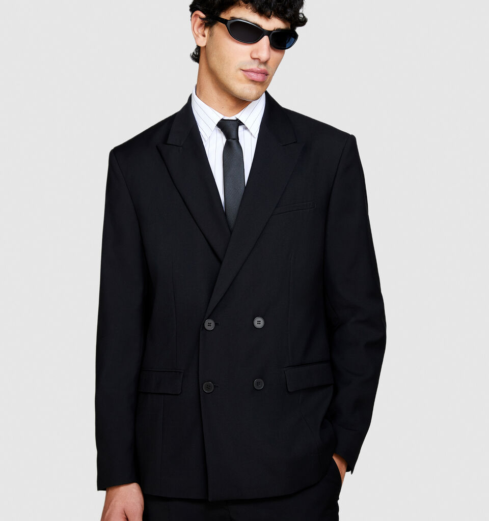 Jacquard tie - null - Black | Sisley image number 2